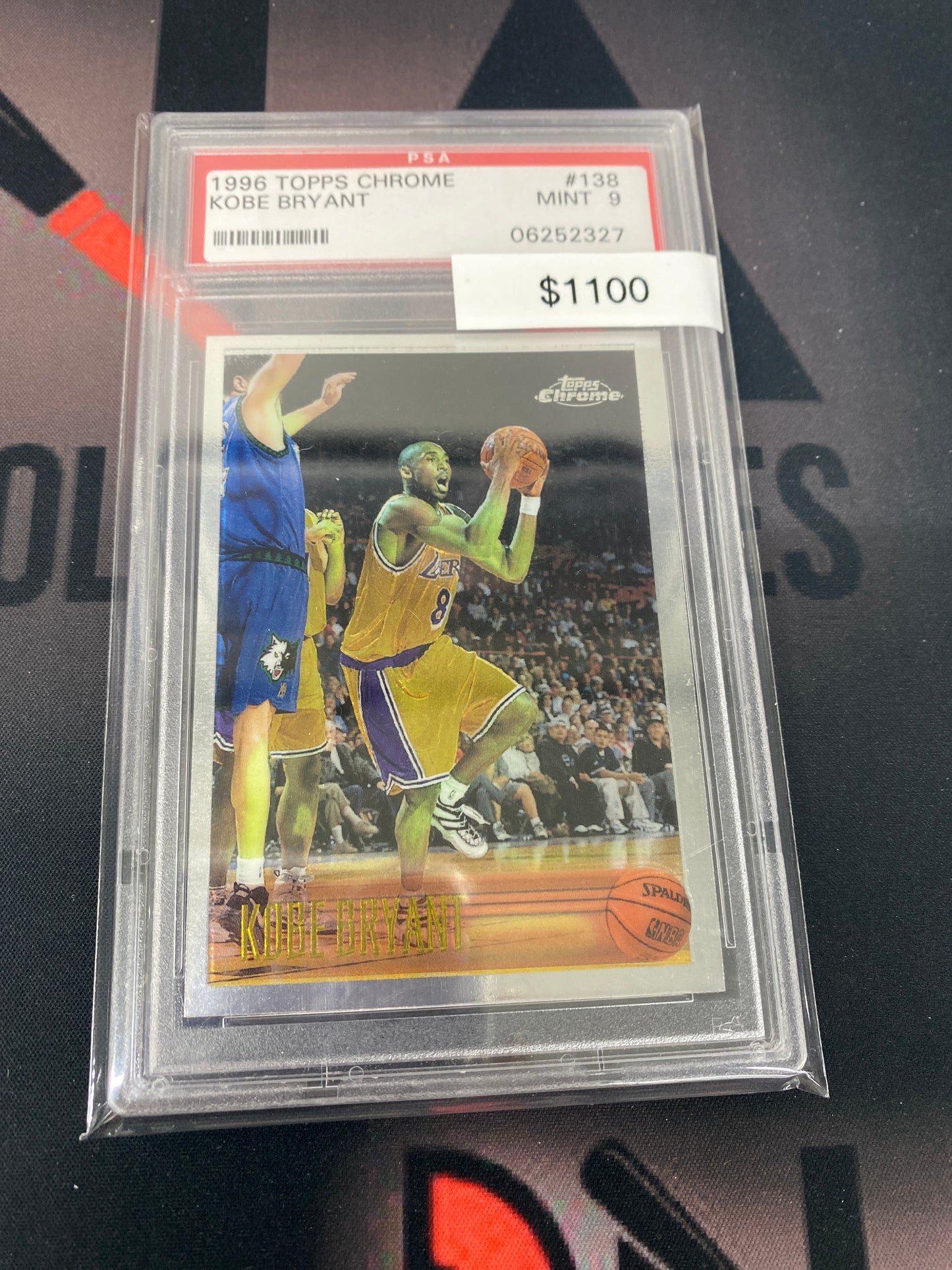 1996 NBA Topps Chrome Kobe Bryant PSA 9