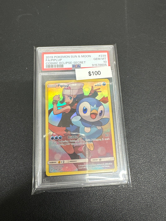 Pokemon Piplup 239/236 secret PSA 10