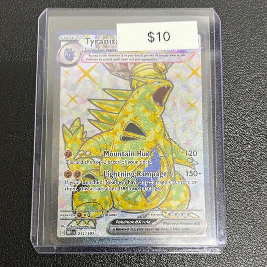 Pokémon Tyranitar EX Obsidian Flames 211/197