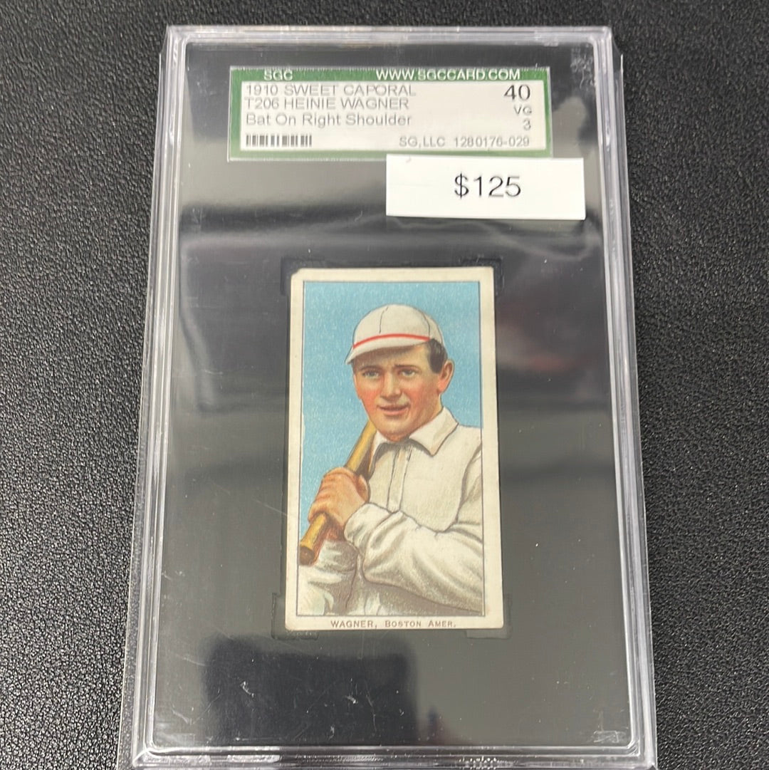 1910 MLB T206 Heinie Wagner Sweet Corporal SGC 3