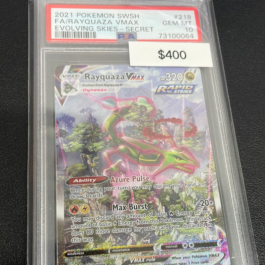 Pokemon Rayquaza VMAX PSA 10 218/203