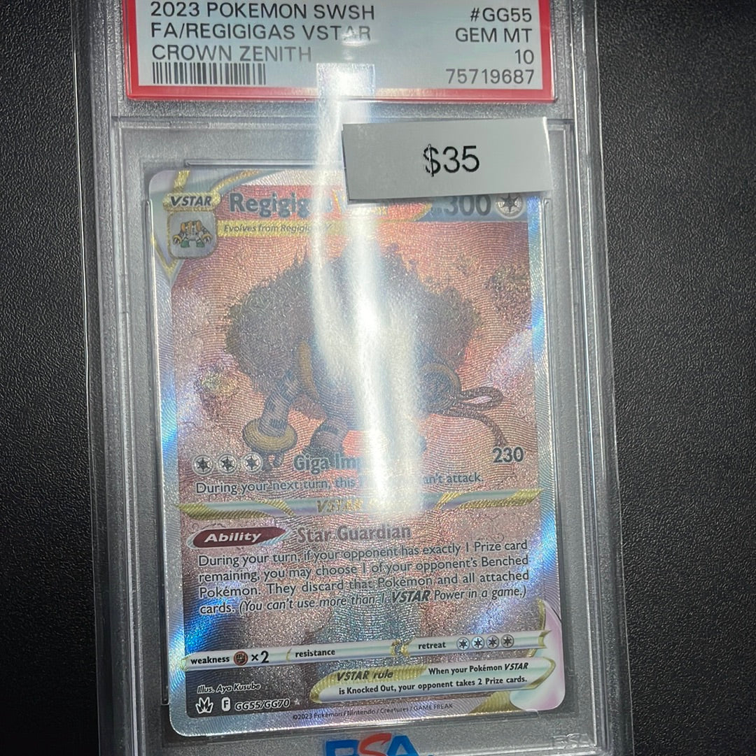 Pokémon Regigigas VSTAR GG55/GG70 PSA 10