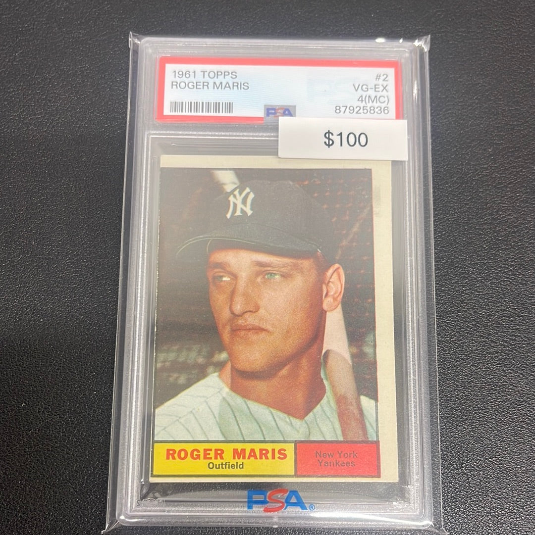 1961 MLB Topps Roger Maris PSA 4