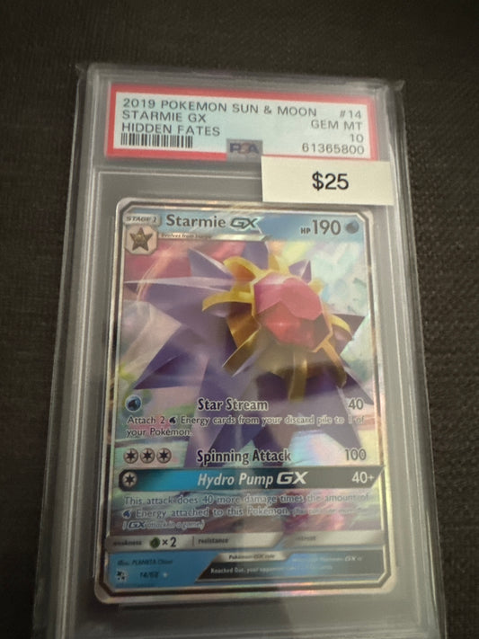 Pokemon Starmie GX 14/68 PSA 10