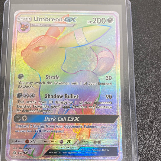 Pokémon Umbreon Gx 154/149 rainbow