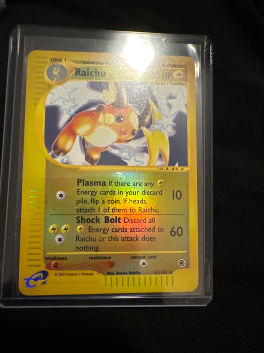 Pokémon Raichu Expedition Reverse Holo 61/165