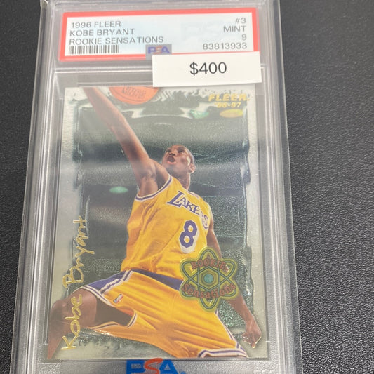 1996 Fleer Kobe Bryant rookie sensations PSA 9