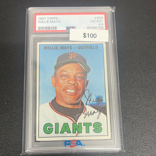 1967 MLB Topps Willie Mays PSA 4.5