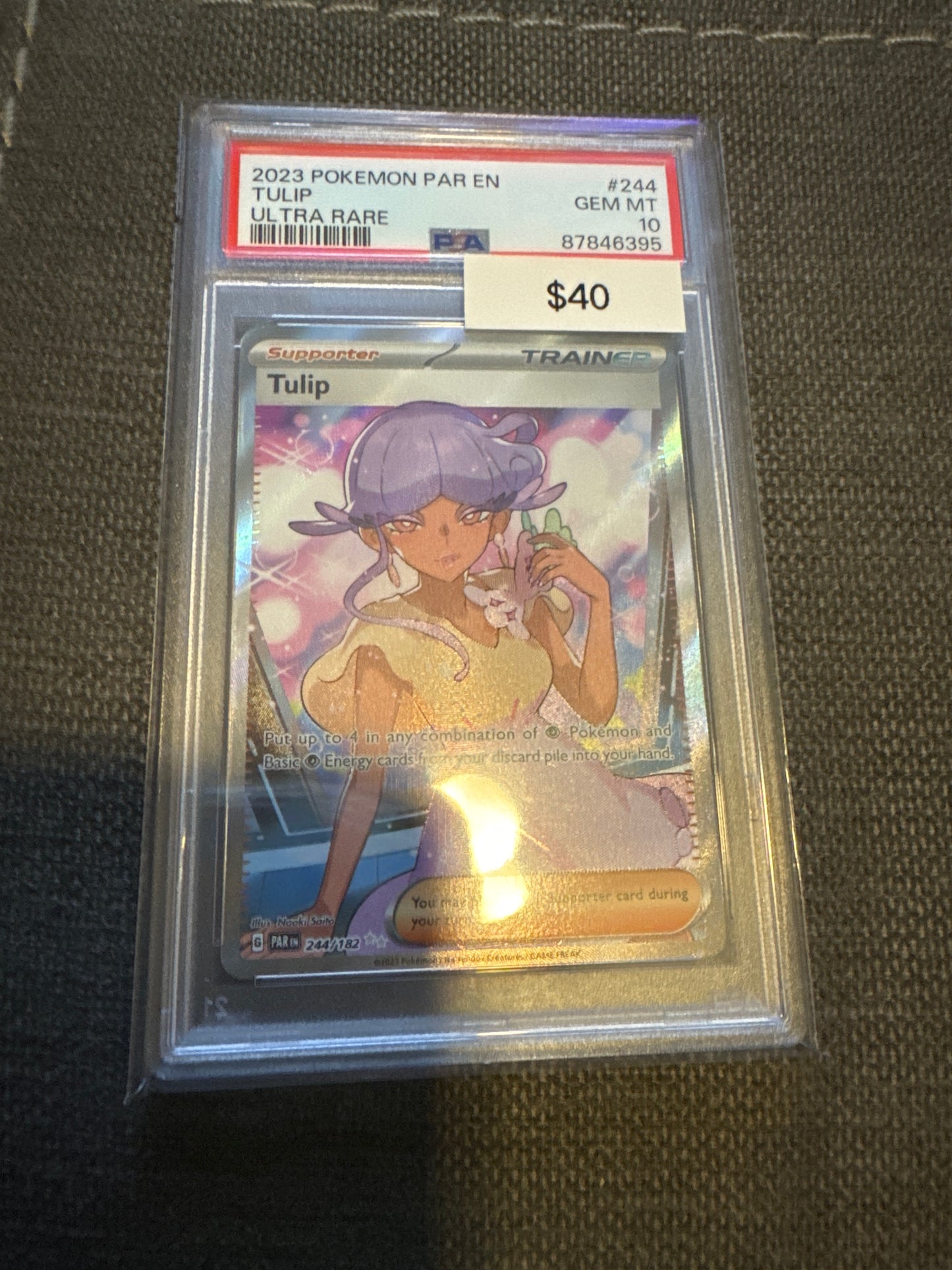 Pokemon Tulip 244/182 PSA 10