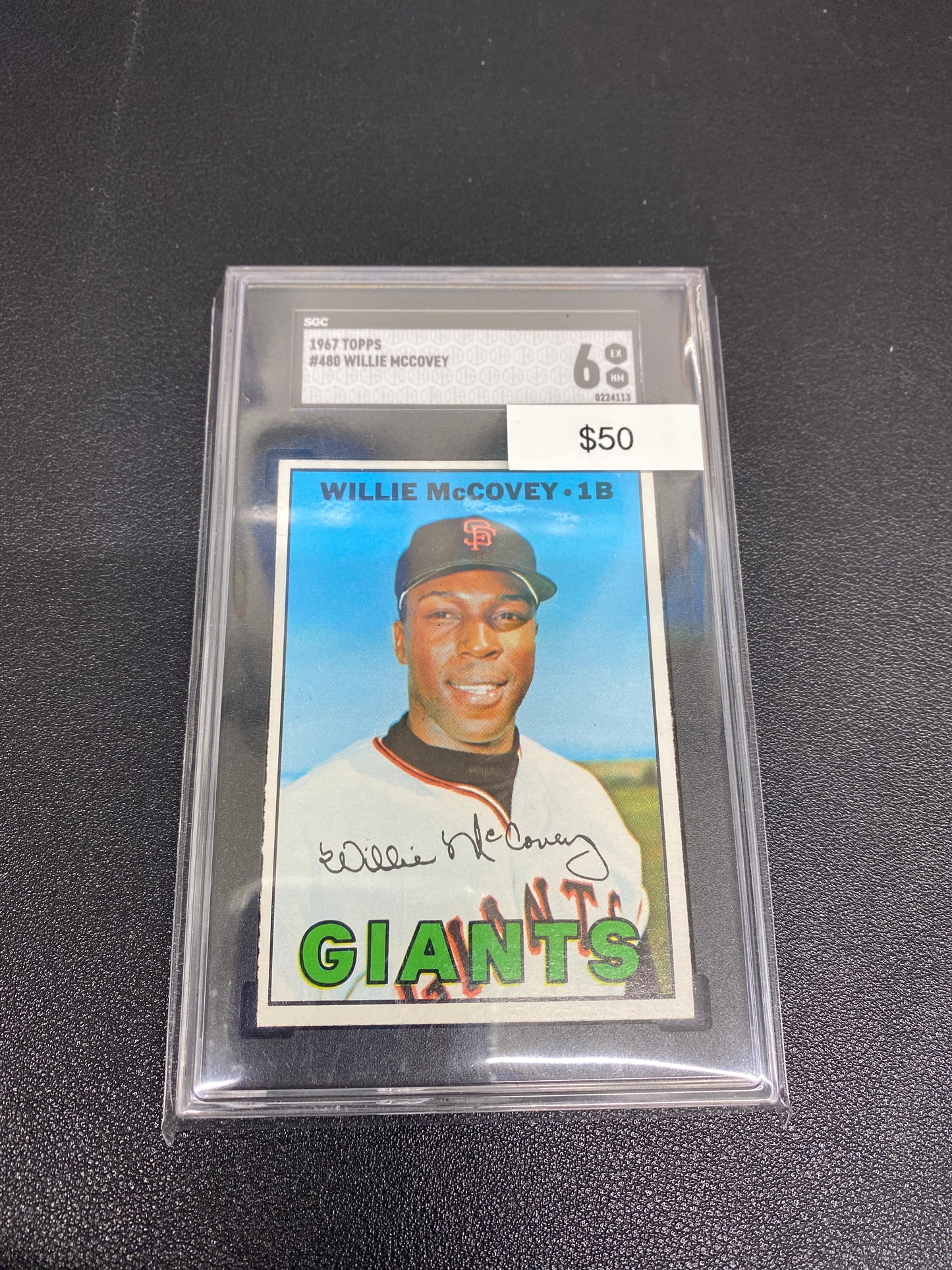 1967 MLB Topps Willie McCovey SGC 6