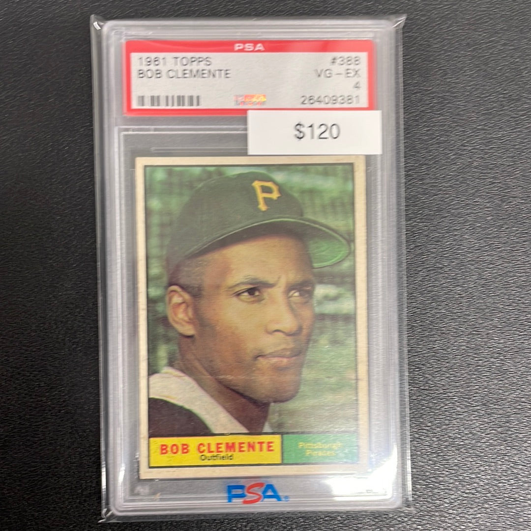 1961 MLB Topps Bob Clemente PSA 4