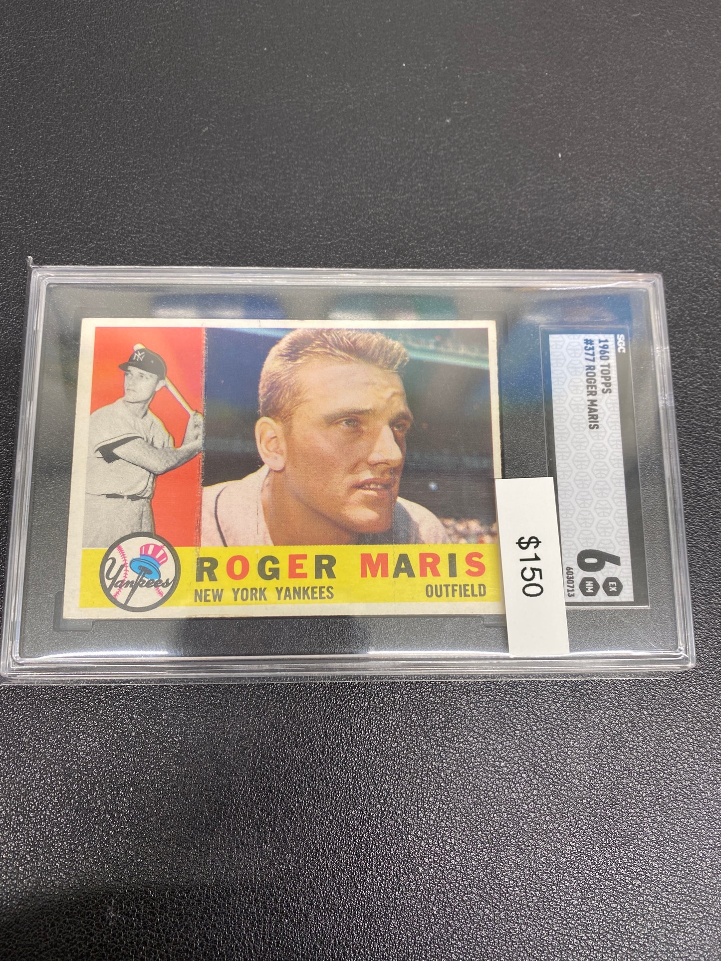 1960 MLB Topps Roger Maris SGC 6