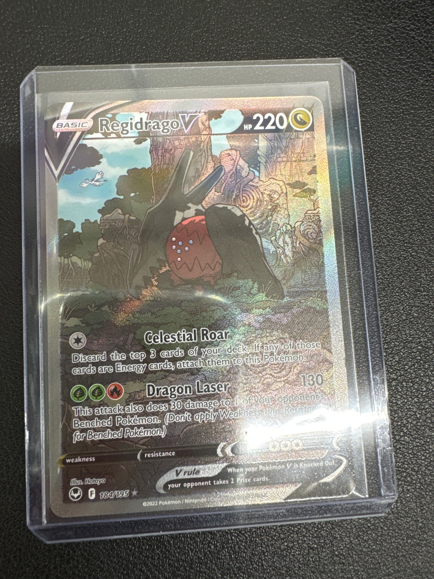 Pokémon Regidrago V Silver Tempest 184/195 alt art