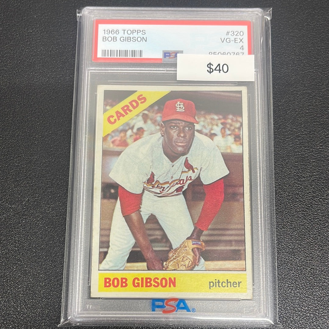 1966 MLB Topps Bob Gibson PSA 4