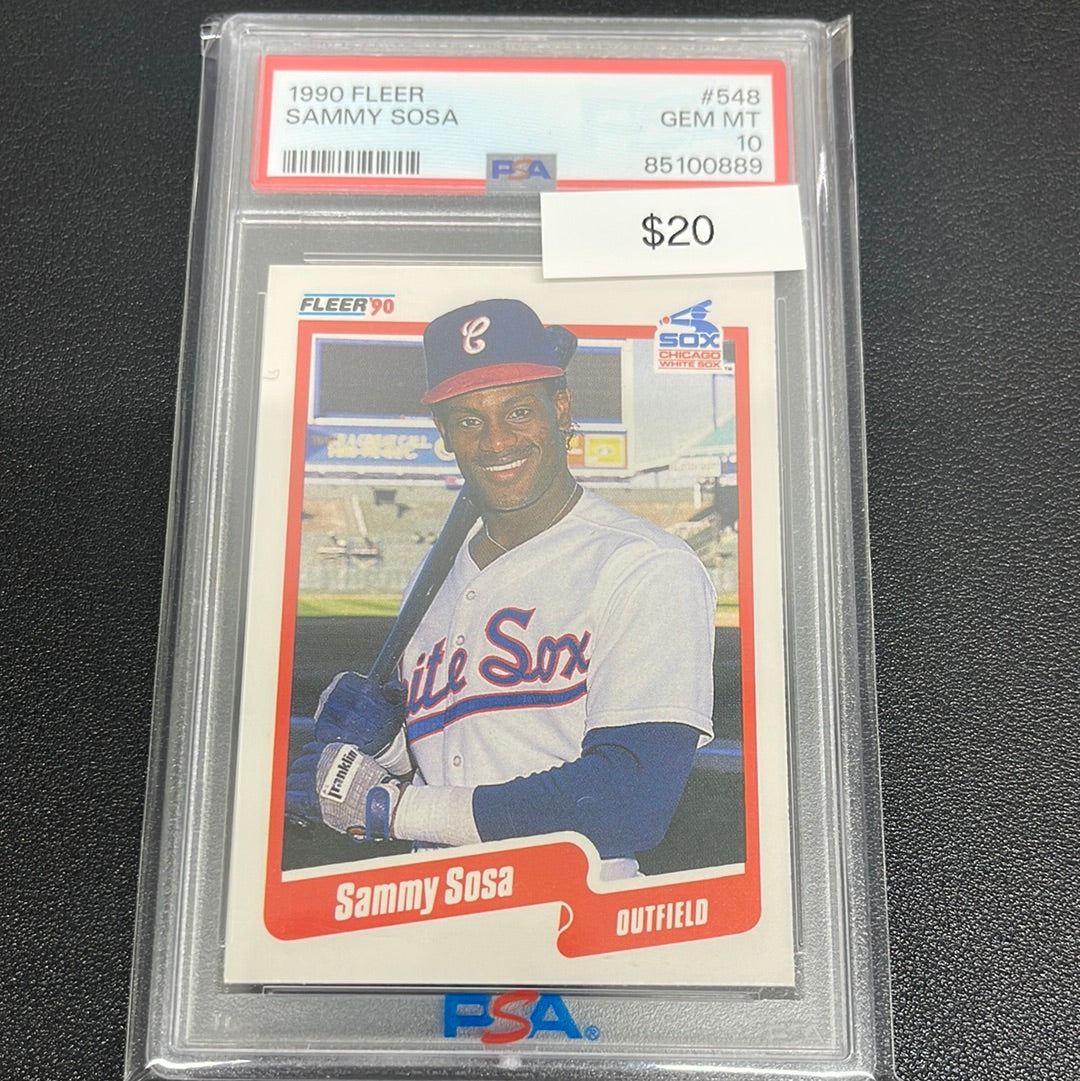 1990 MLB Fleer Sammy Sosa PSA 10