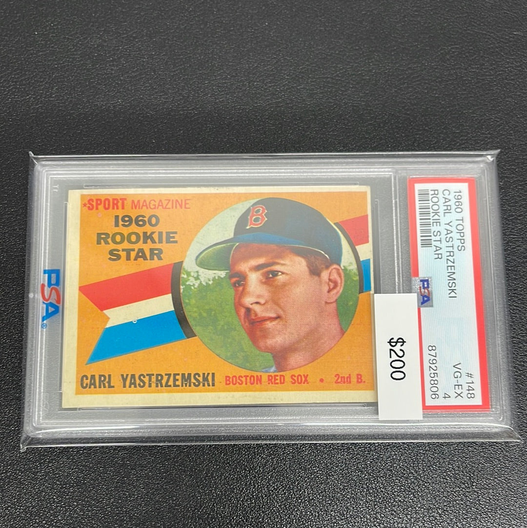 1960 MLB Topps Carl Yastrzemski Rookie Star PSA 4