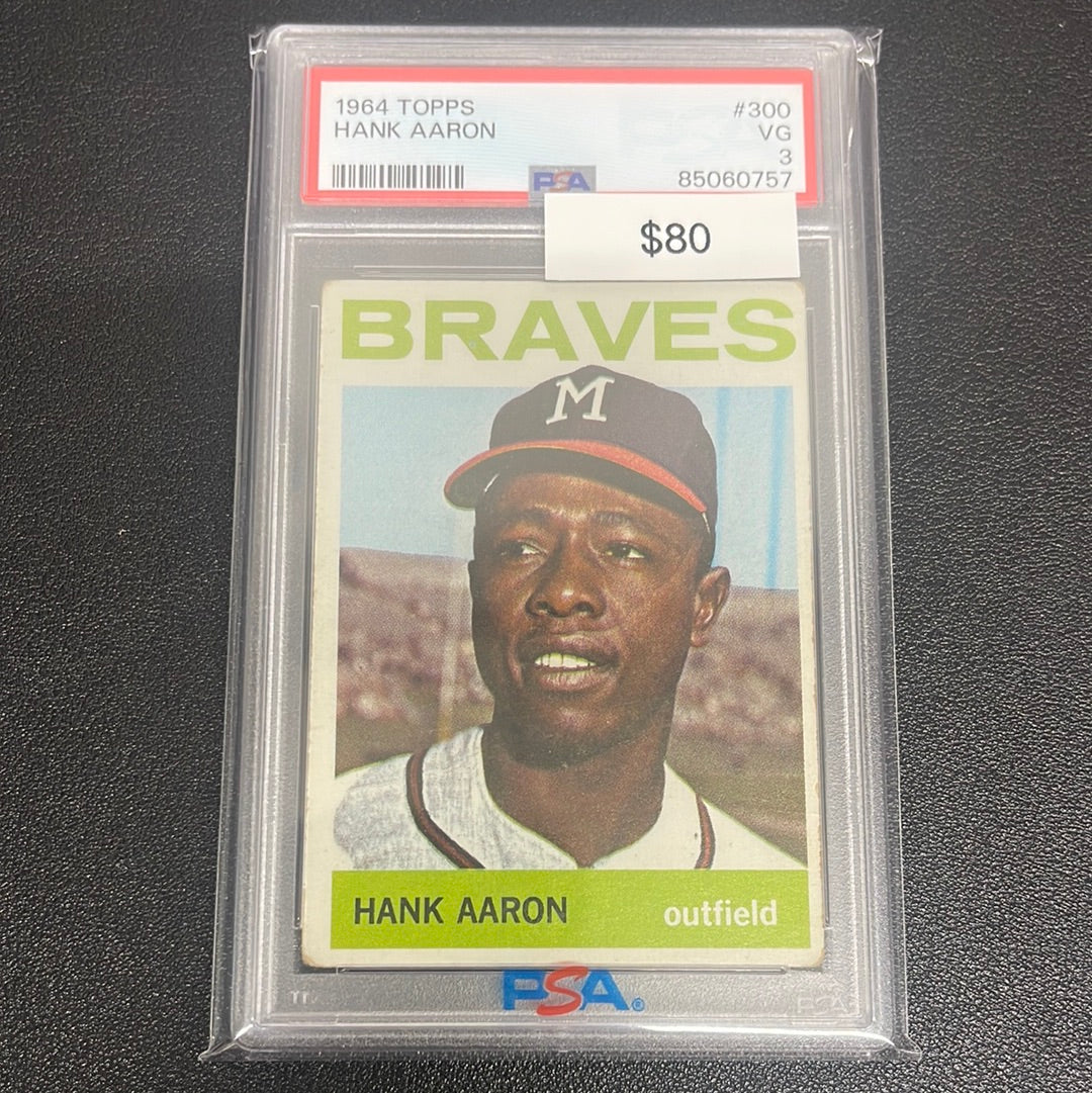 1964 MLB Topps Hank Aaron PSA 3