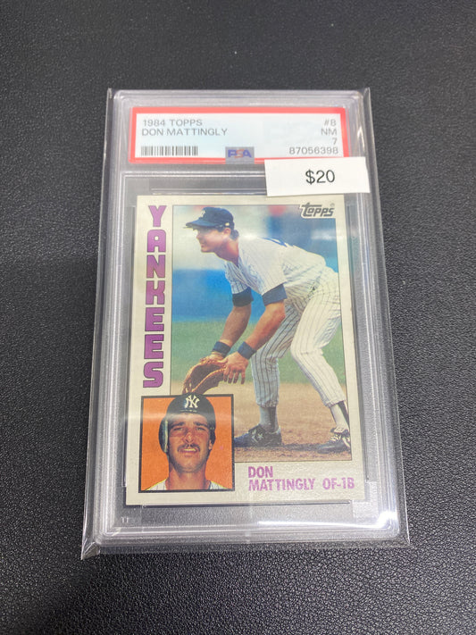 1984 MLB Topps Don Mattingly PSA 7