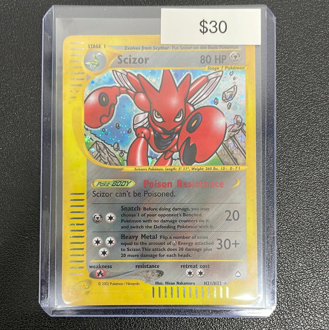 Pokémon Scizor (Aquapolis) H21/H32 Damaged