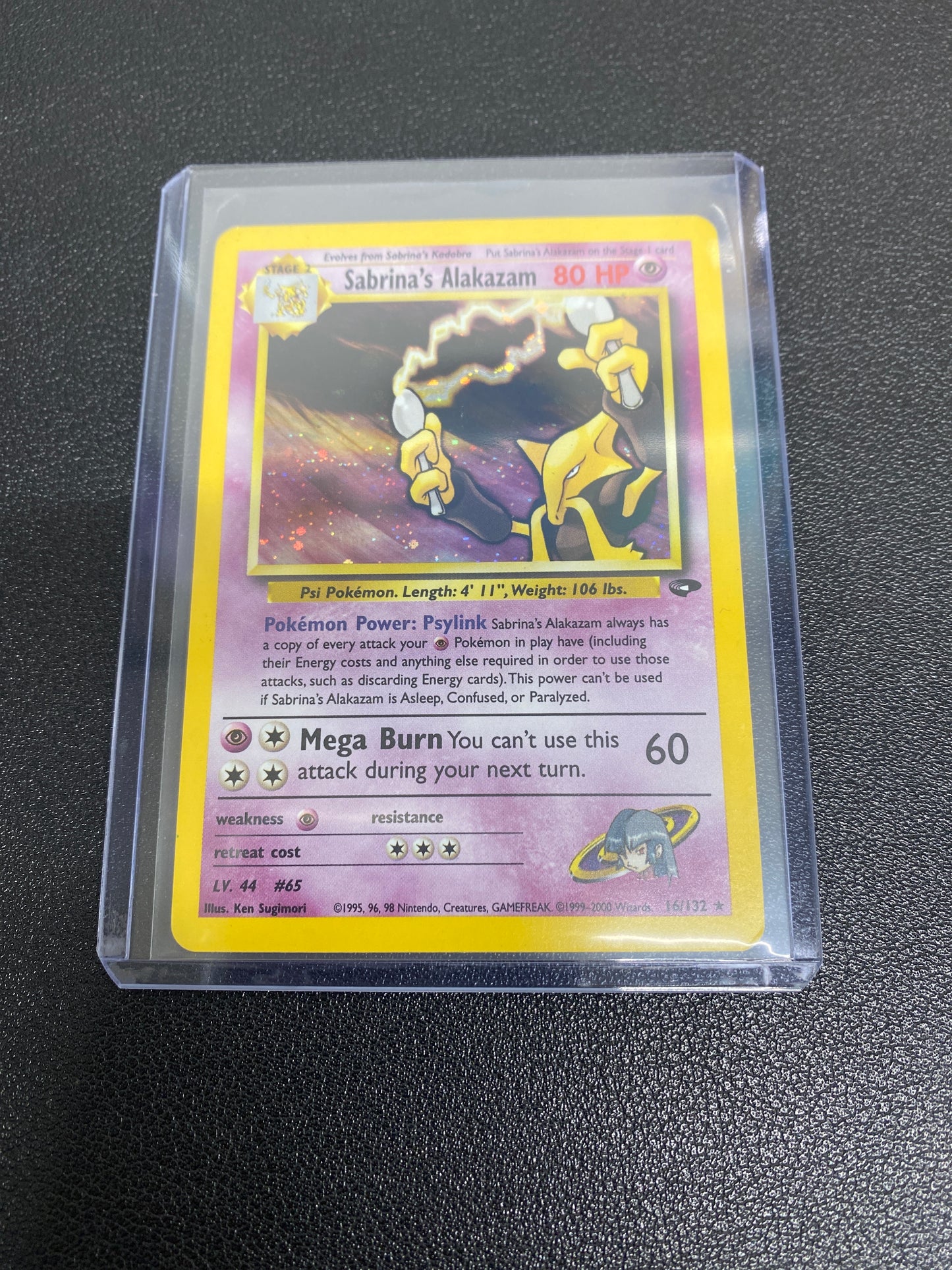 Pokemon Sabrina’s Alakazam 16/132 Holo MP