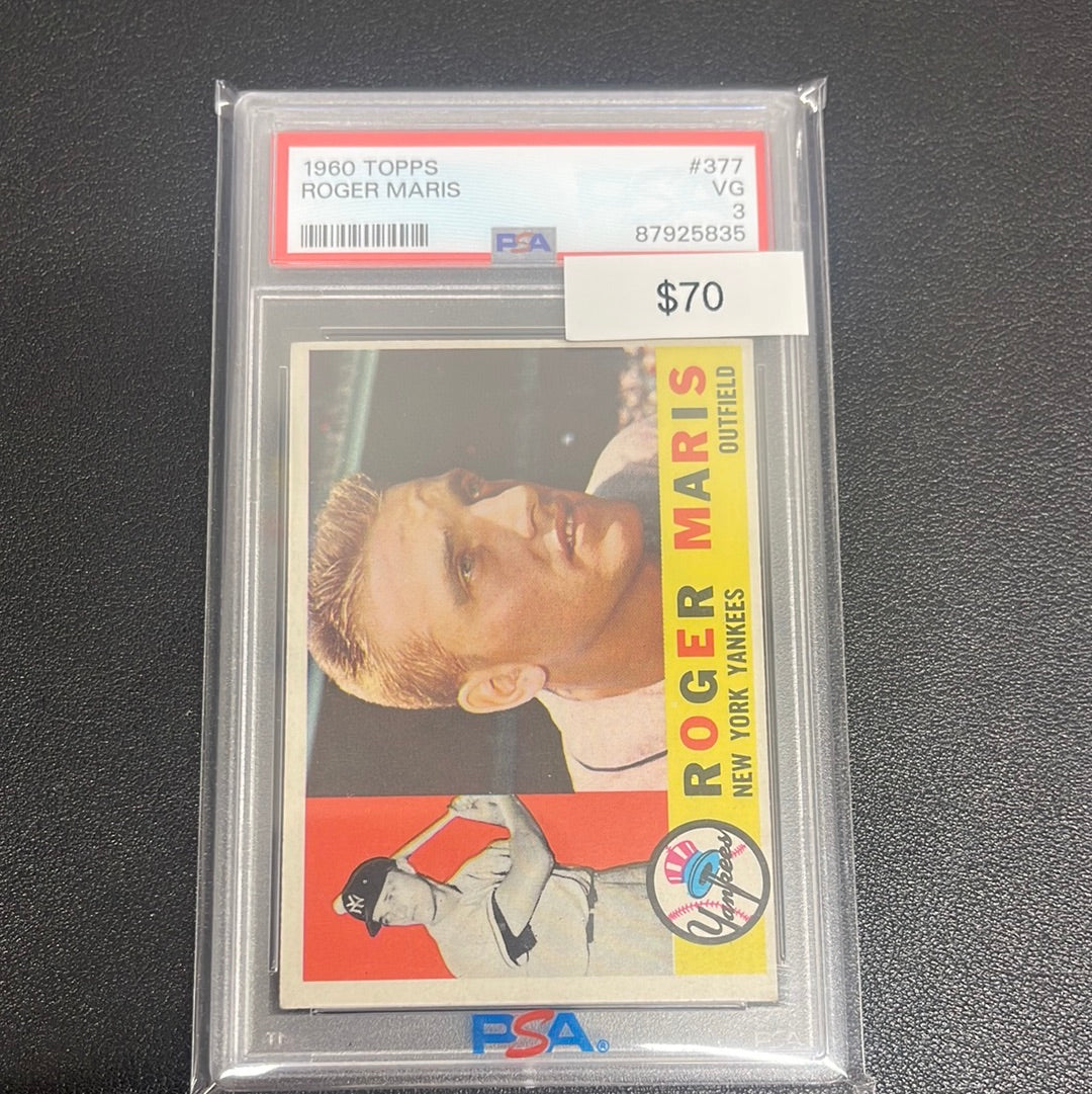 1960 MLB Topps Roger Maris PSA 3