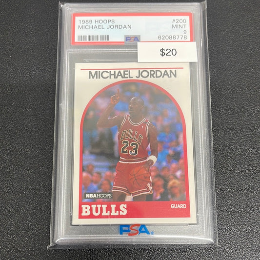 1989 NBA Hoops Michael Jordan PSA 9