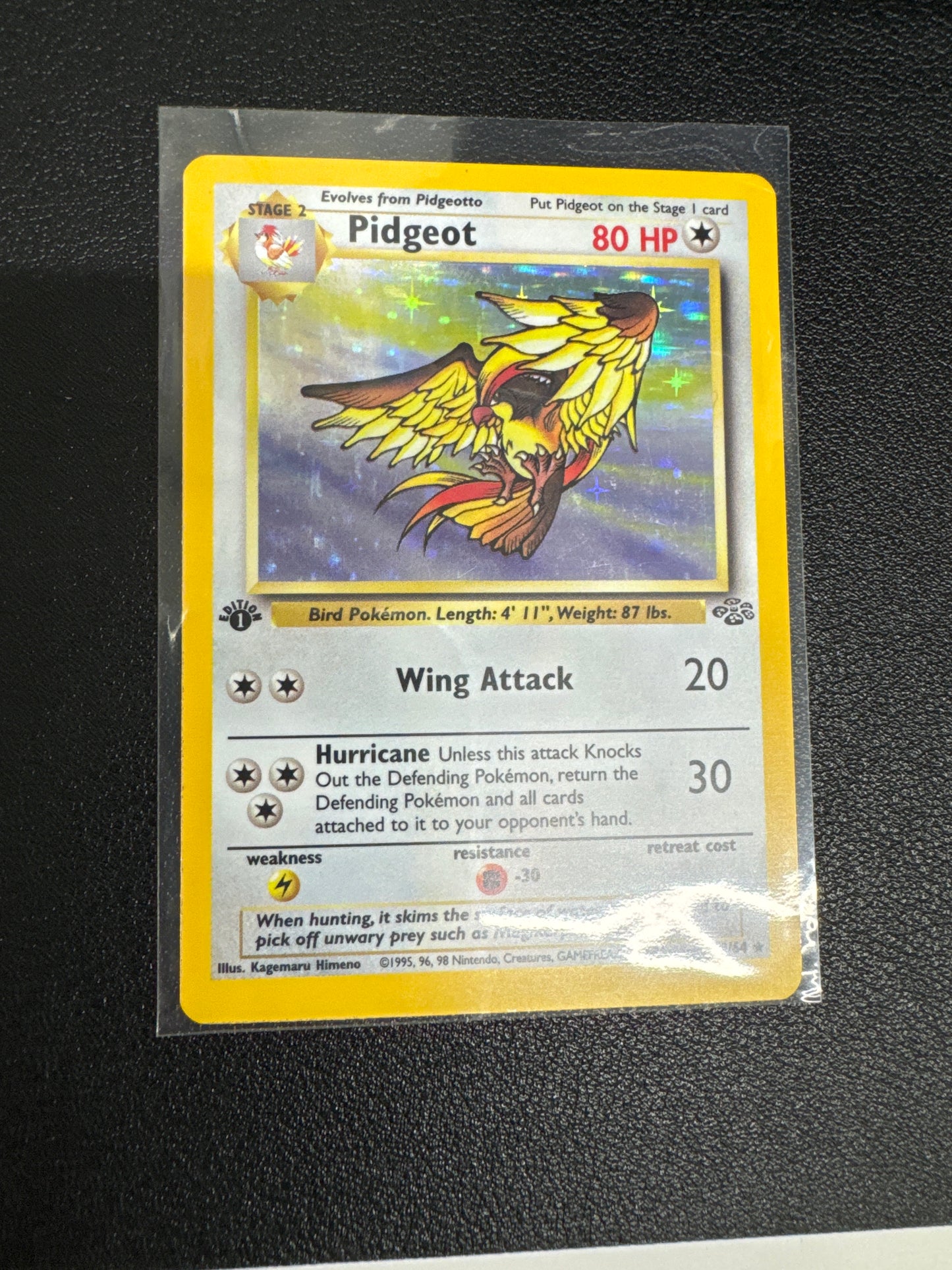 Pokemon Pidgeot Holo 1st Ed 8/64