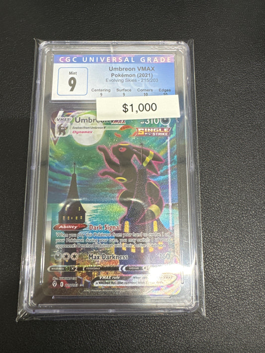 Pokemon Umbreon VMAX 215/203 CGC 9