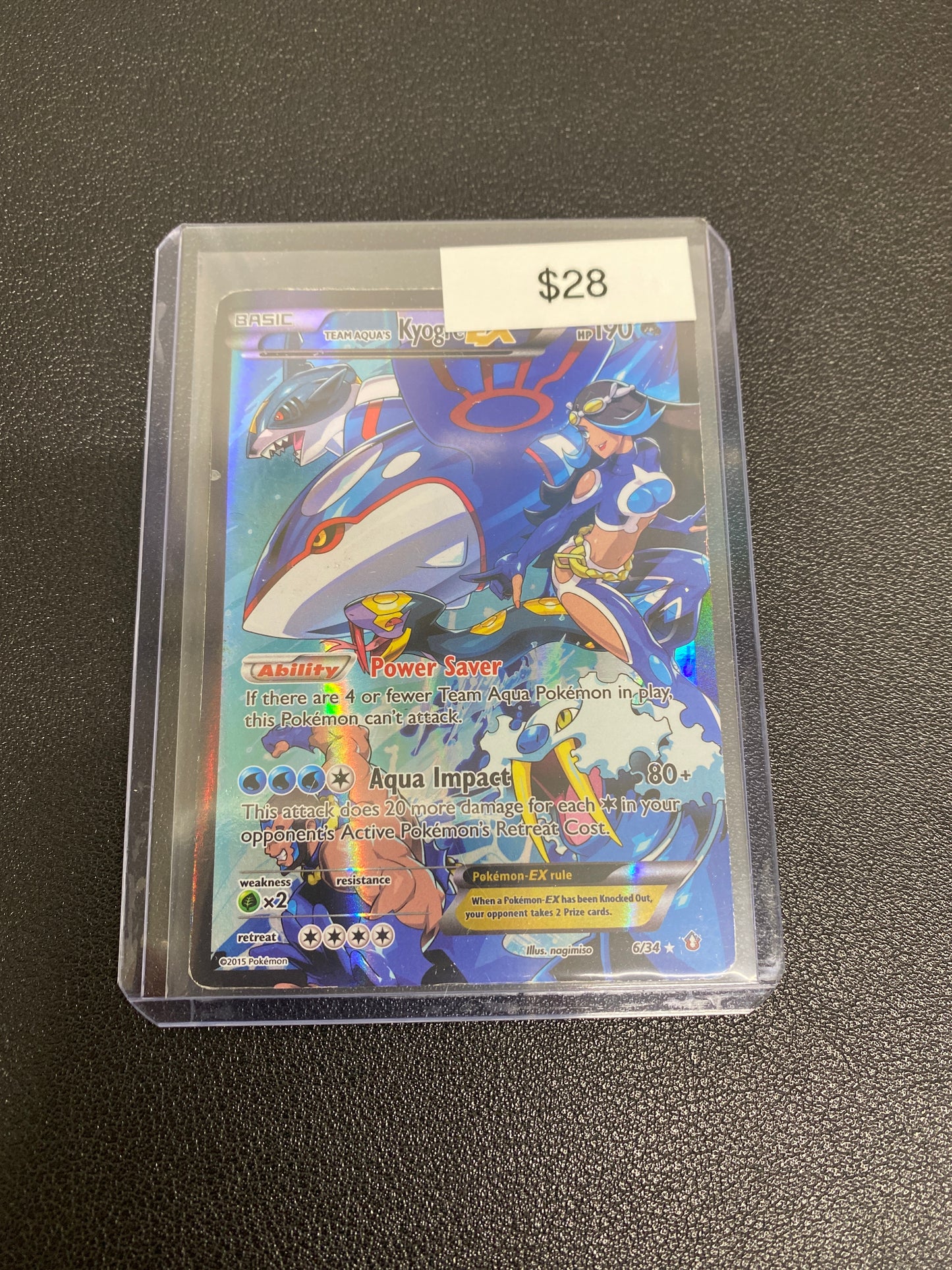 Pokémon Team Aqua’s Kyogre EX 6/34