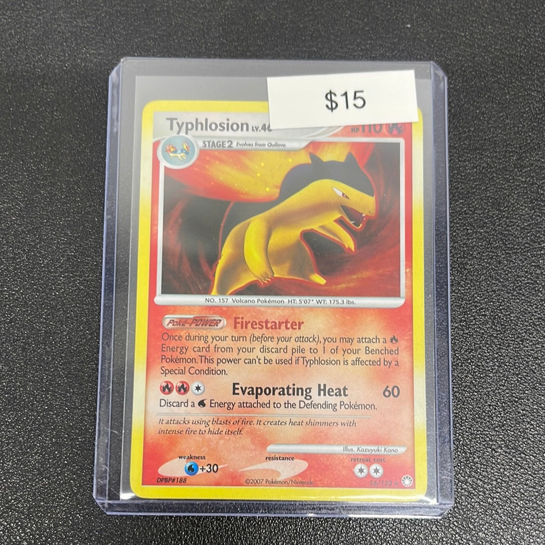 Pokémon Typhlosion Mysterious Treasures Holo 16/123