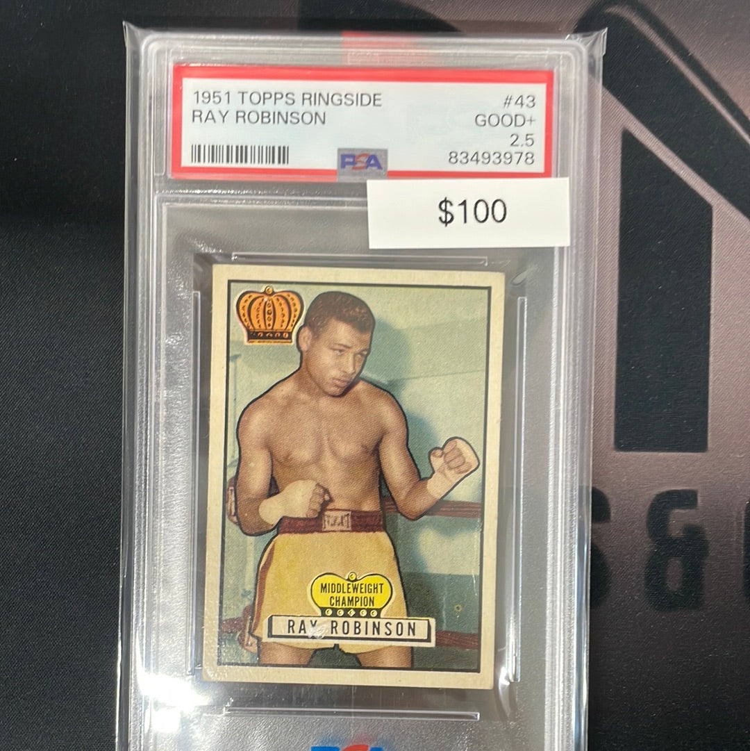 1951 Topps Ringside Ray Robinson PSA 2.5