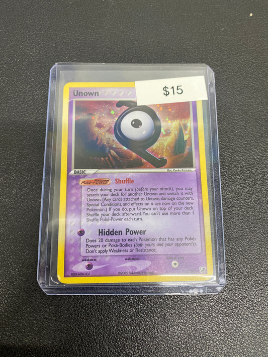 Pokémon Unown Unseen Forces Holo Z/28