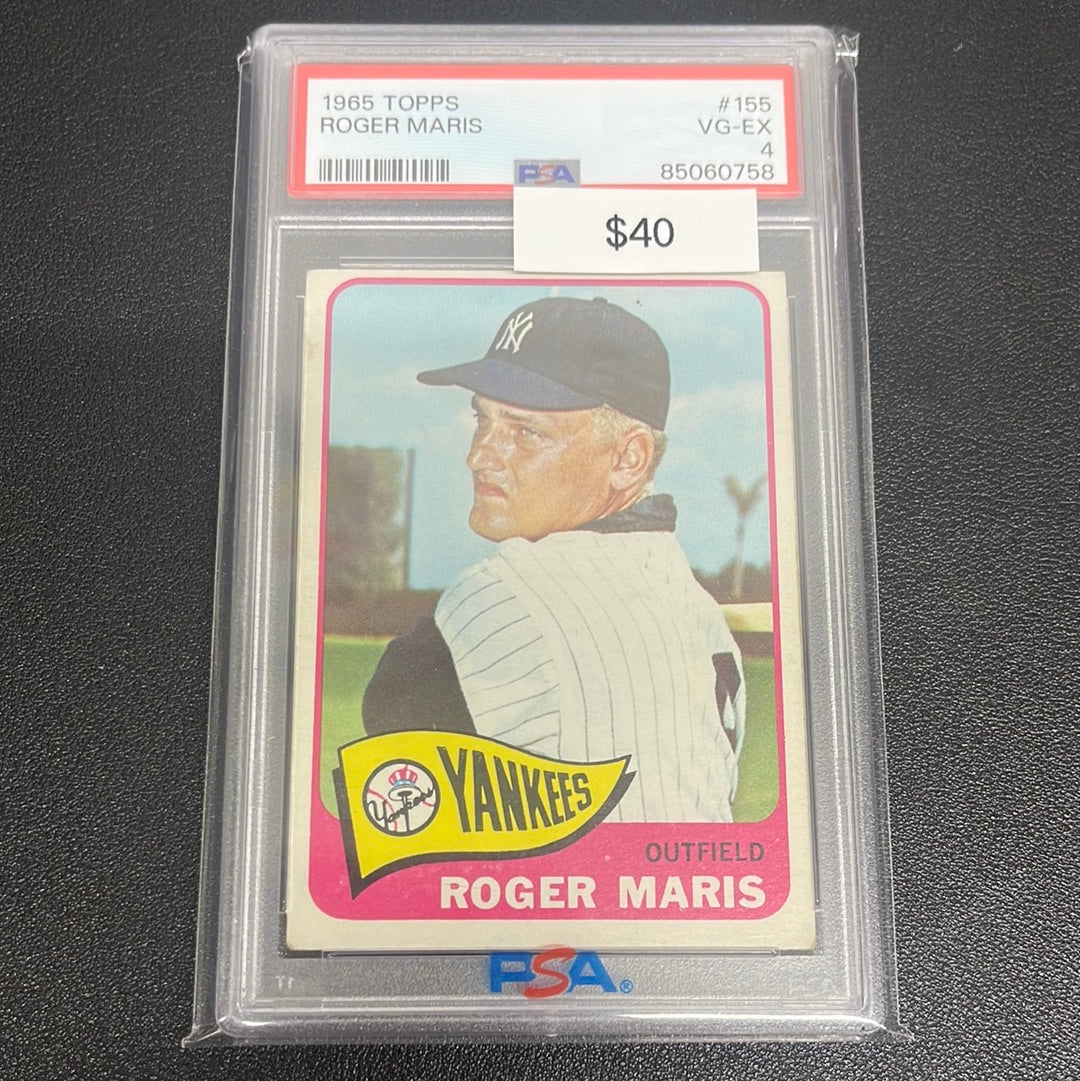 1965 MLB Topps Roger Maris PSA 4