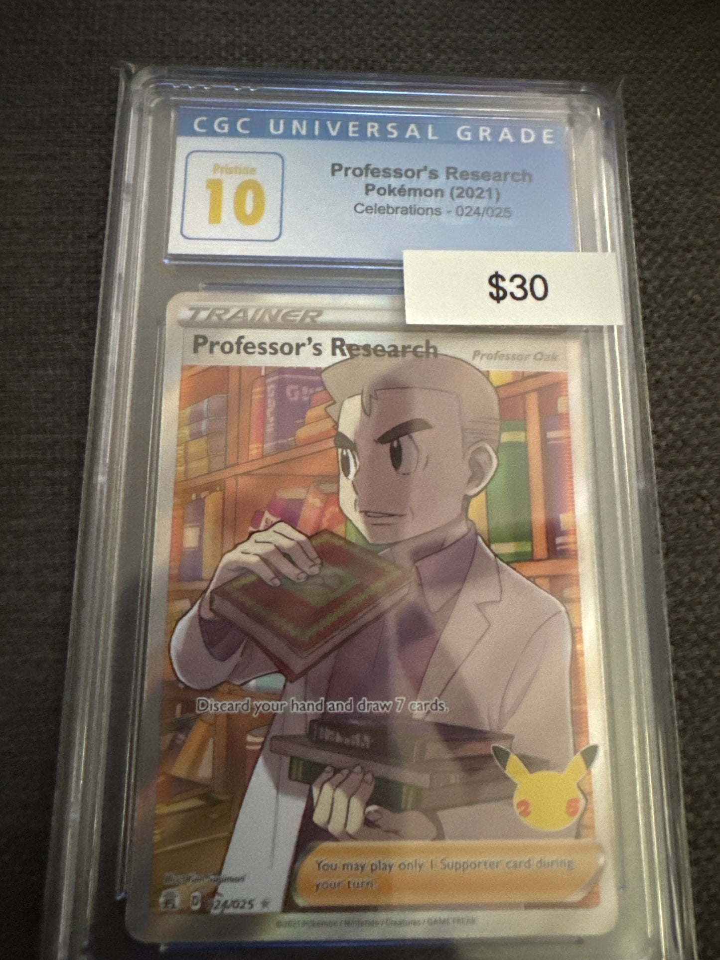 Pokemon Professor’s Research 024/025 CGC Pristine 10