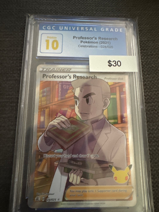 Pokemon Professor’s Research 024/025 CGC Pristine 10