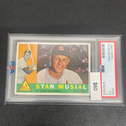 1960 MLB Topps Stan Musial PSA 3