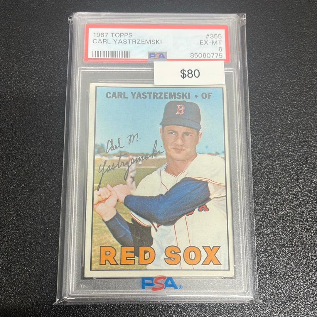 1967 MLB Topps Carl Yastrzemski PSA 6