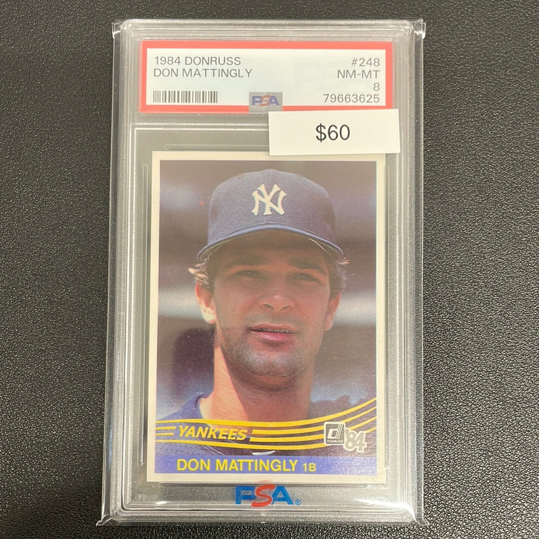 1984 Donruss Don Mattingly PSA 8