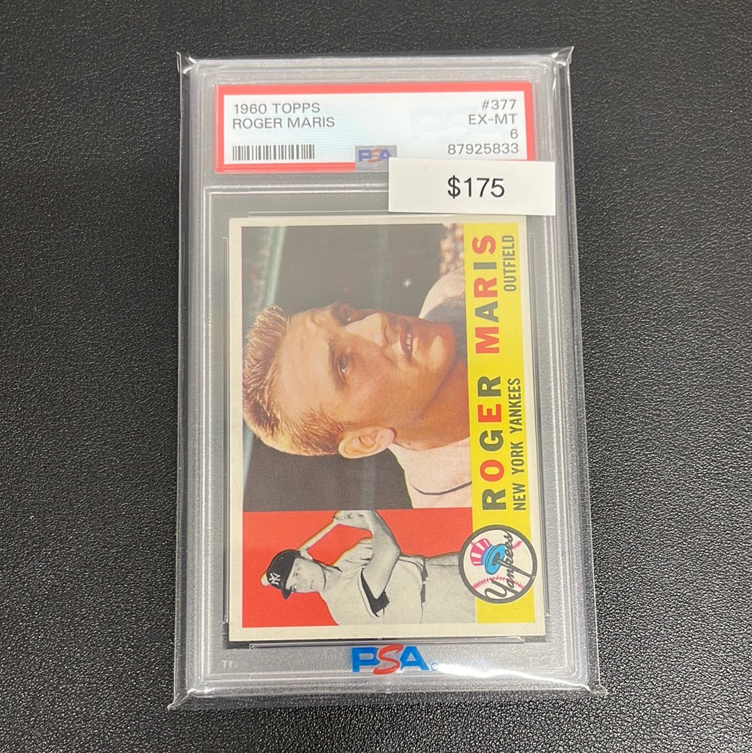 1960 MLB Topps Roger Maris PSA 6