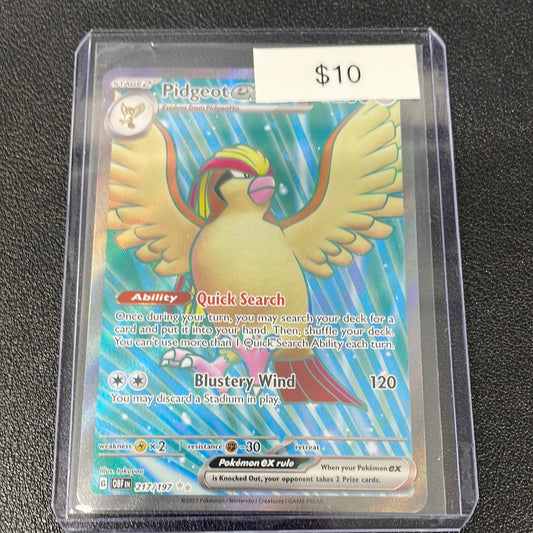 Pokémon Pidgeot EX Obsidian Flames 217/197