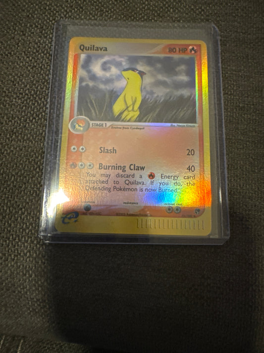 Pokemon Quilava 51/100 reverse holo sandstorm