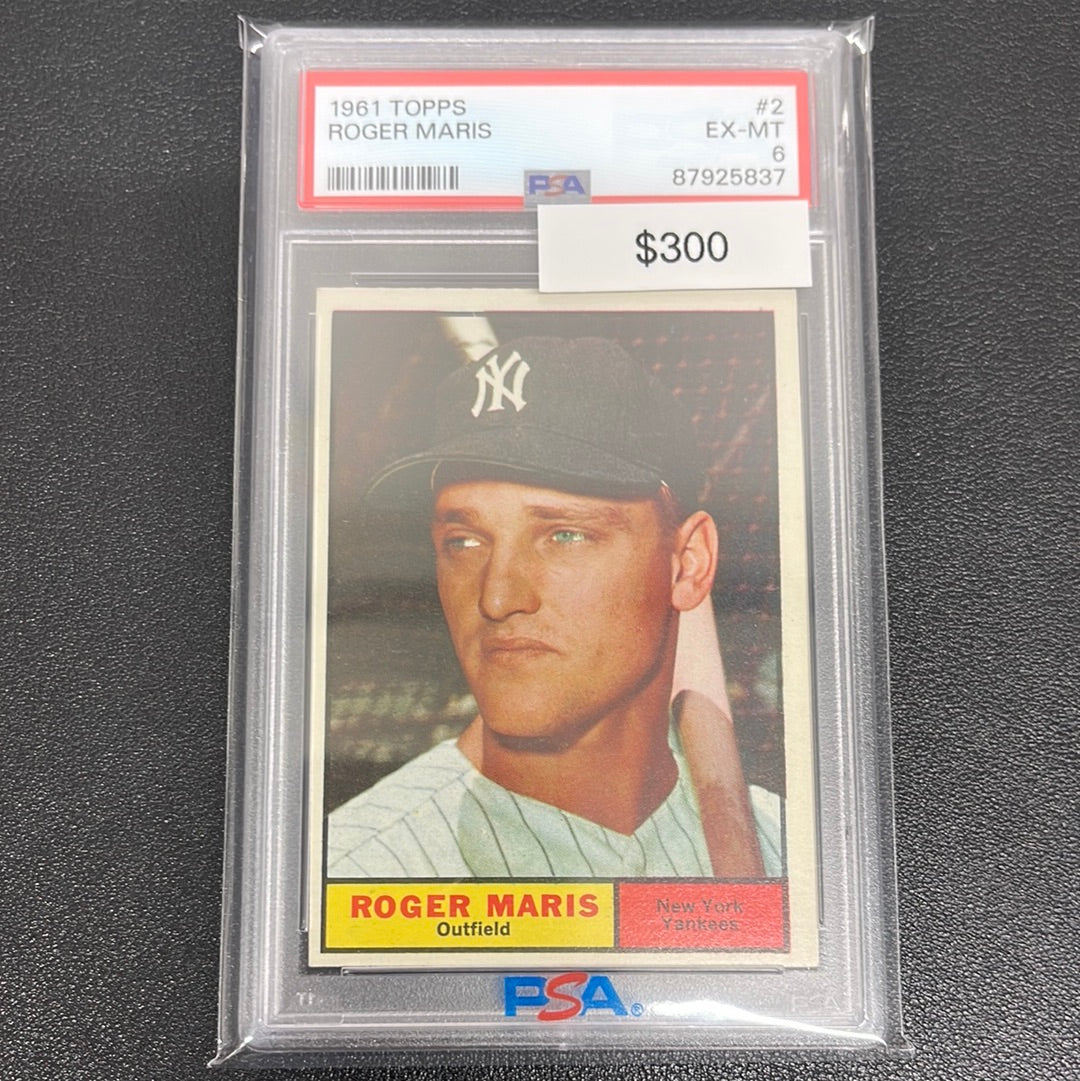 1961 MLB Topps Roger Maris PSA 6