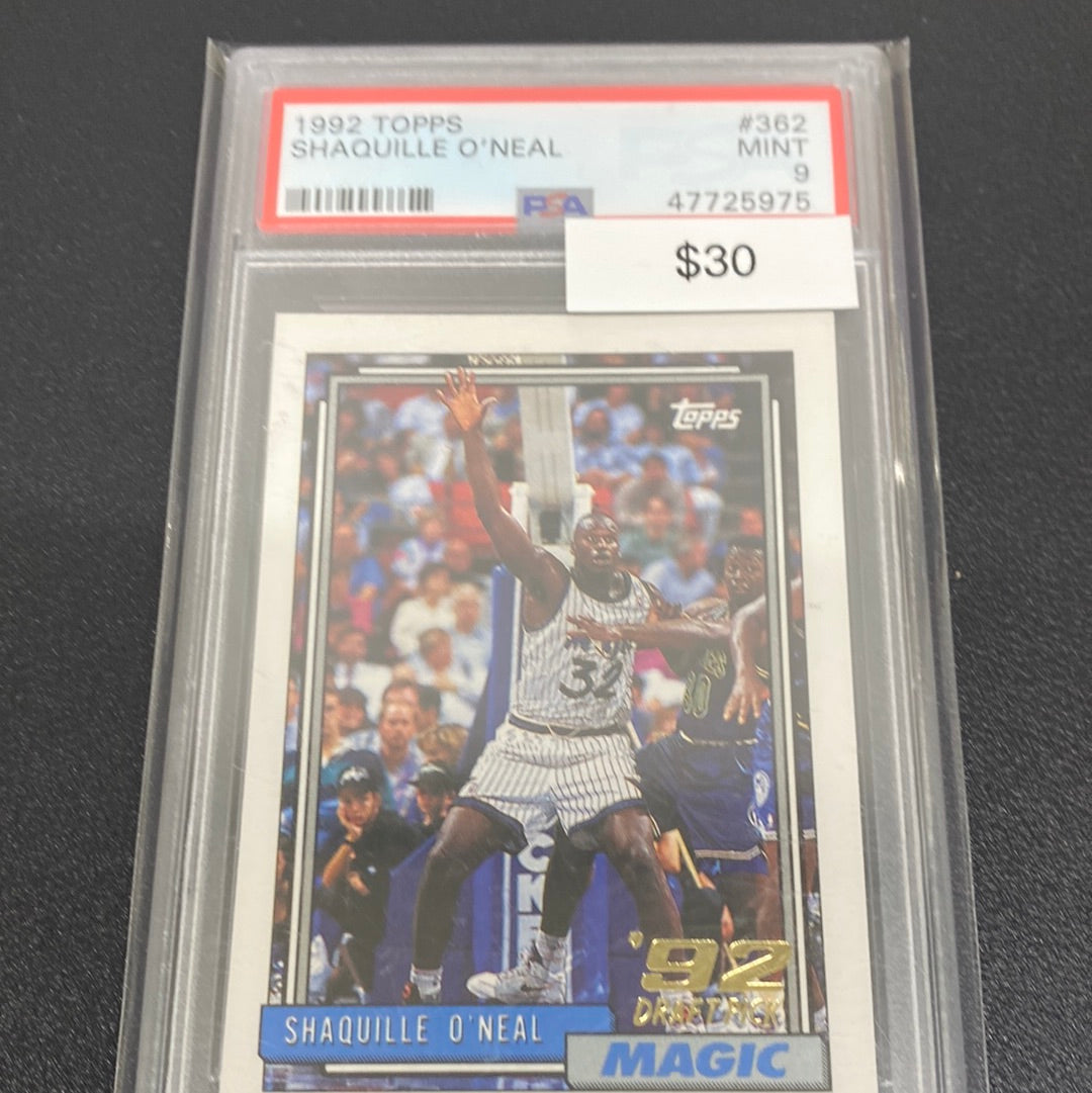 1992 Topps Shaquille O’Neal PSA 9