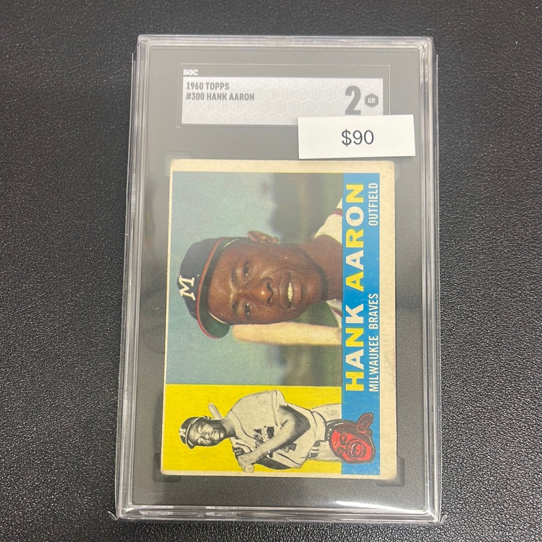 1960 MLB Topps Hank Aaron SGC 2