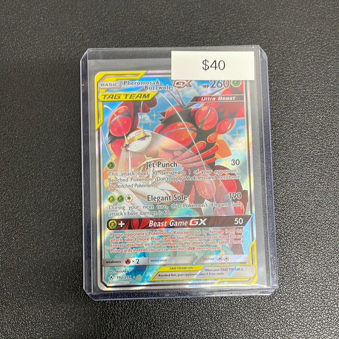 Pokemon Phermosa & Buzzwole GX 192/214