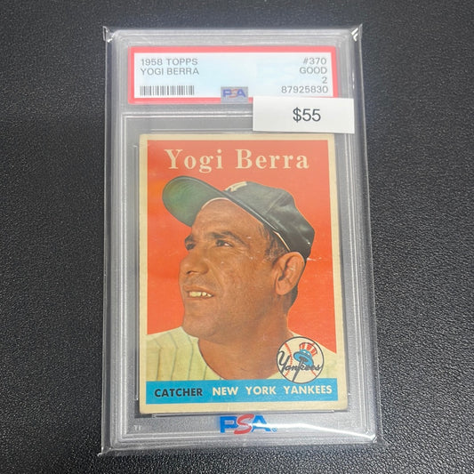 1958 MLB Topps Yogi Berra PSA 2