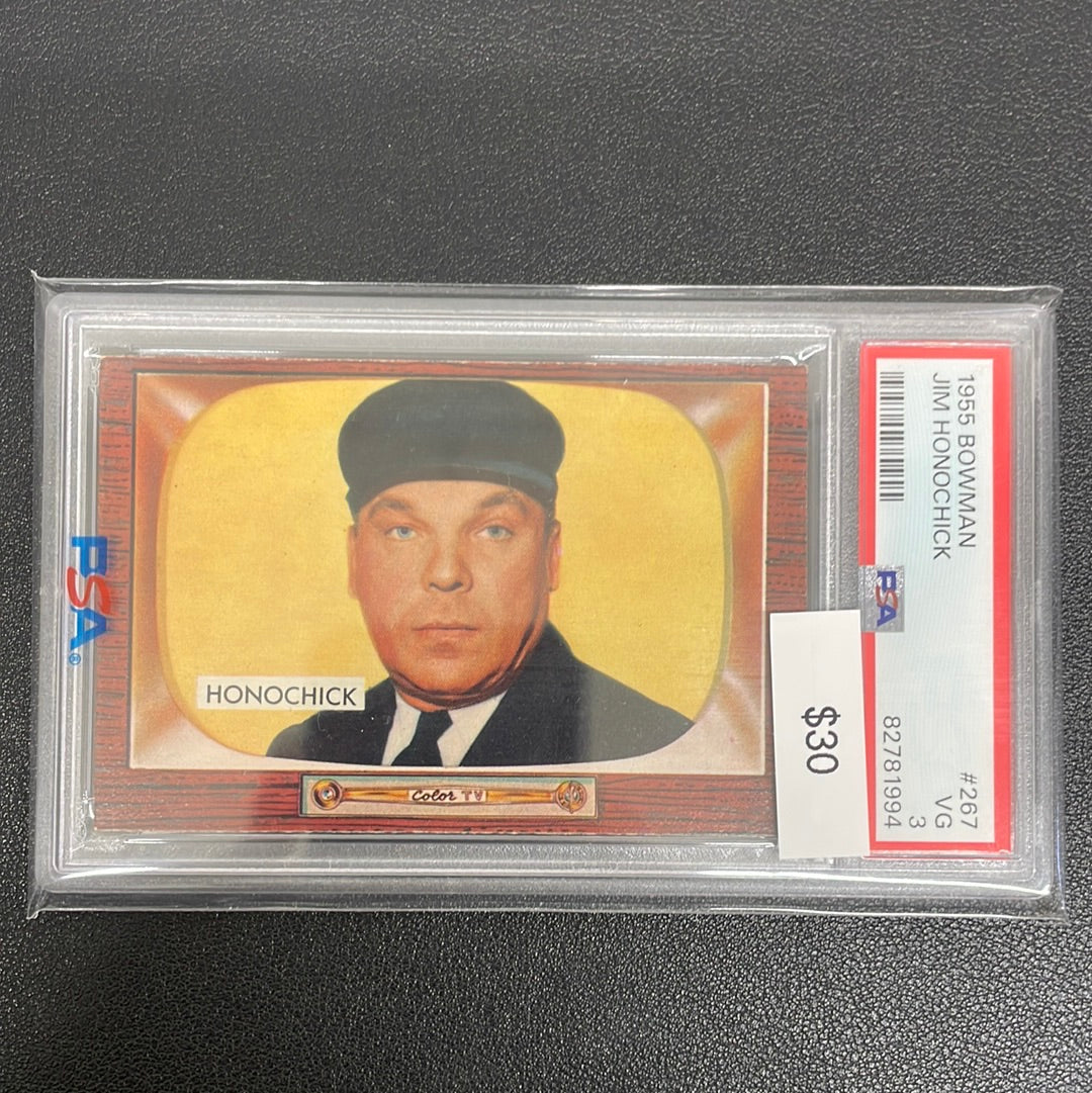 1955 Bowman Jim Honochick PSA 3