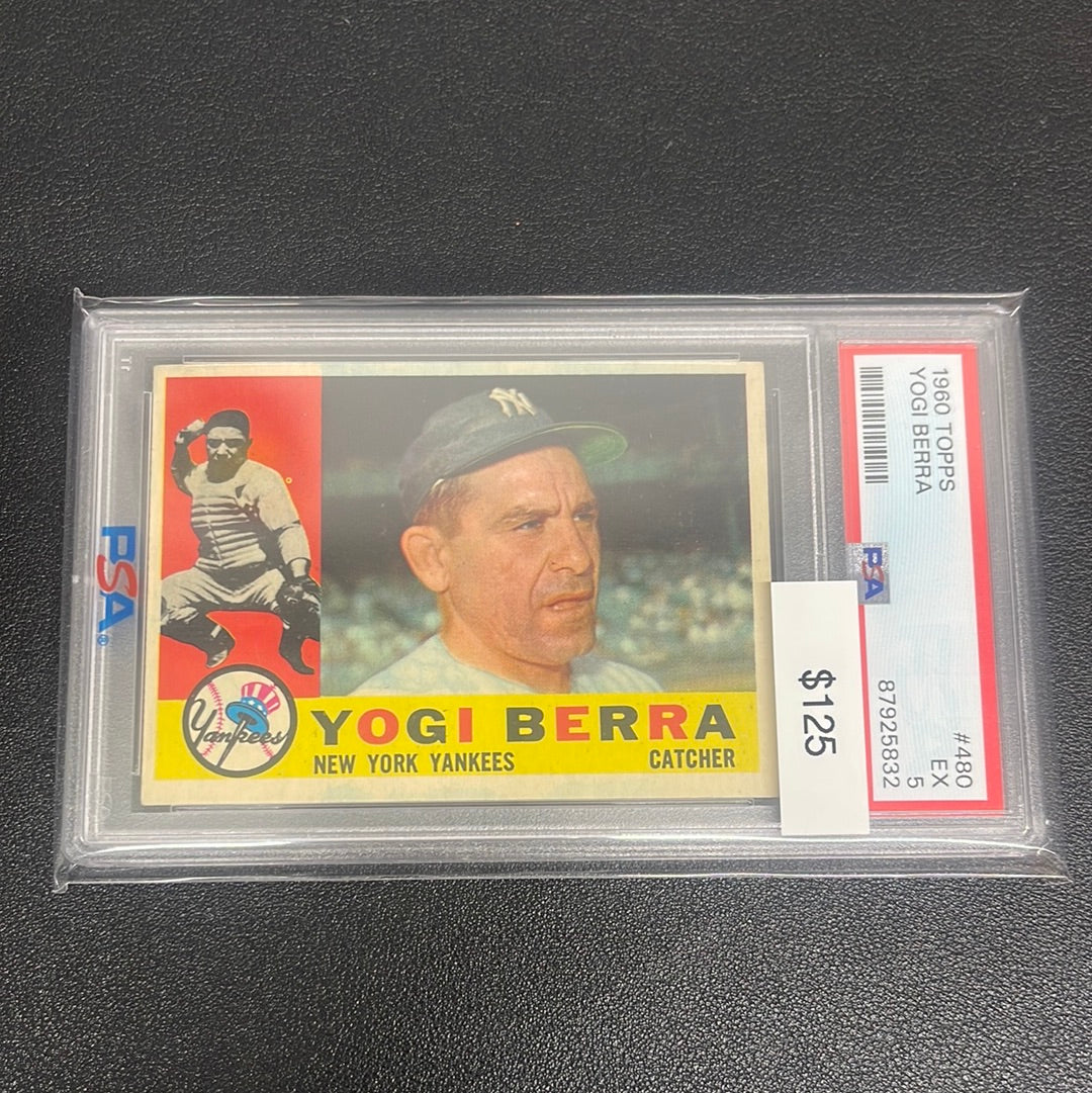 1960 MLB Topps Yogi Berra PSA 5