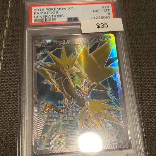 Pokémon Zapdos 29/83 PSA 8