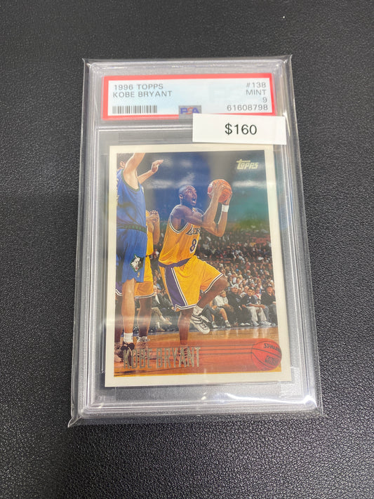 1996 NBA Topps Kobe Bryant PSA 9